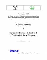 Capacity building on sustainable livelihoods analysis and participatory rural appraisal