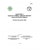 Quarterly Aquatic Animal Disease Report, October-December 2003