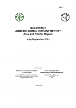 Quarterly Aquatic Animal Disease Report, July-September 2003