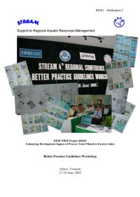 Report of the Better-Practice Guidelines Workshop, Hanoi, Vietnam, 17-18 June 2005