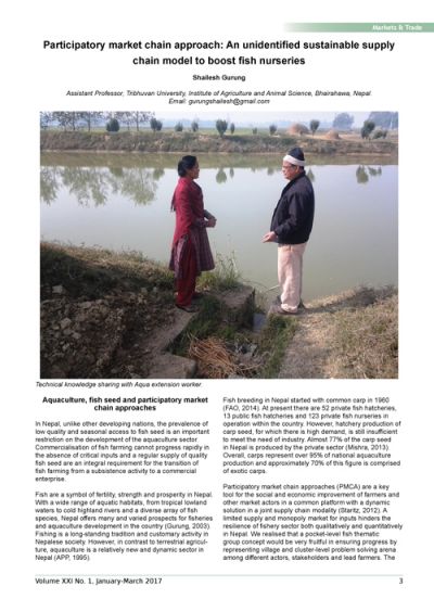 Aquaculture Asia Magazine, Volume 21(1): 3-6