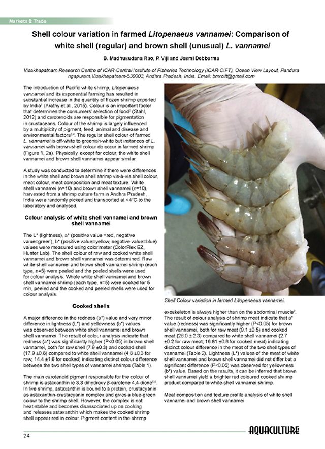 Aquaculture Asia Magazine, Volume 21(1): 24-26