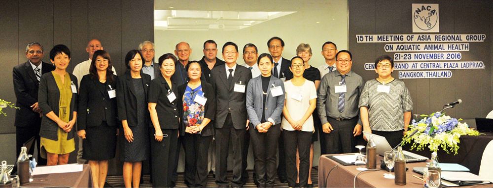 Members of the 15th Asia Regional Advisory Group on Aquatic Animal Health.