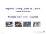 Multiple use of water resources in culture-based fisheries