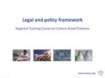 Legal and policy framework for culture-based fisheries development