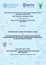 International Hands-On Training Course on Utilising Microbiome and Genomic Resources for Understanding and Mitigating Antimicrobial Resistance in the One Health Context