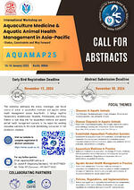 International Workshop on Aquaculture Medicine and Aquatic Animal Health Management in Asia-Pacific, 16-18 January, Kochi, India