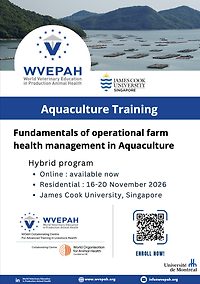 Training opportunity: Fundamentals of operational farm health management in aquaculture