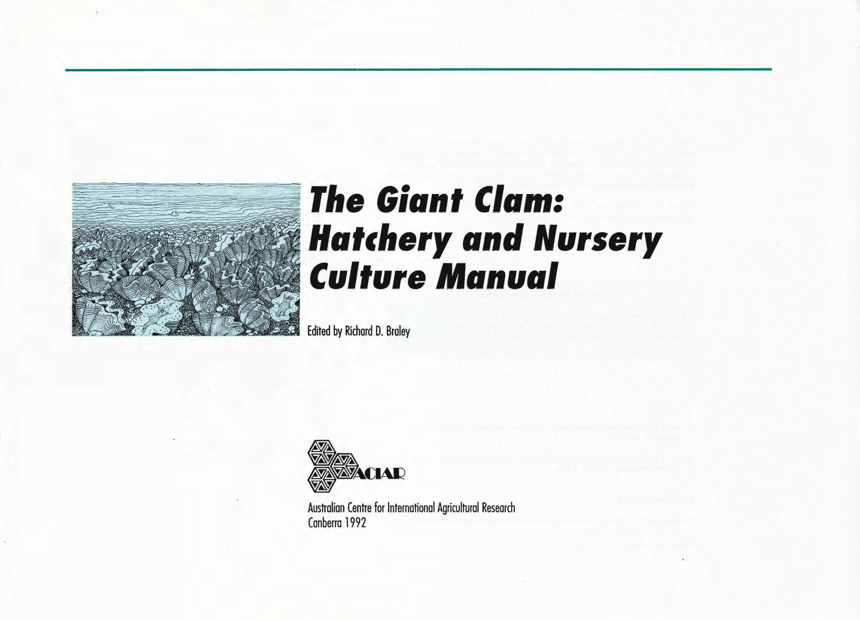 The giant clam: a hatchery and nursery culture manual