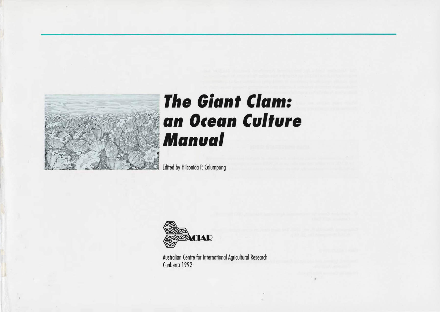 The giant clam: an ocean culture manual