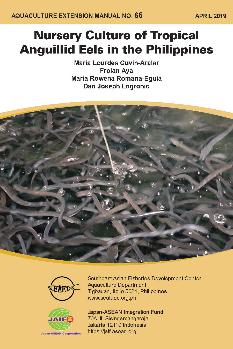 Nursery culture of tropical anguillid eels in the Philippines